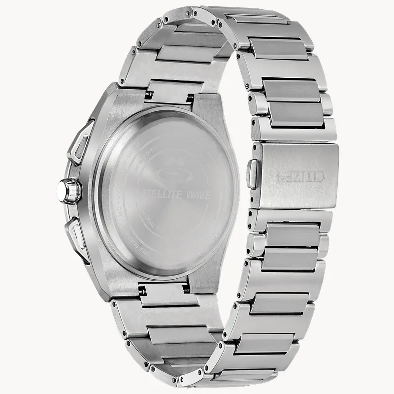 Satellite Wave F900 - Men's Eco-Drive Steel Calendar Date Watch Satellite Wave F900 - Men's Eco-Drive Steel Calendar Date Watch
